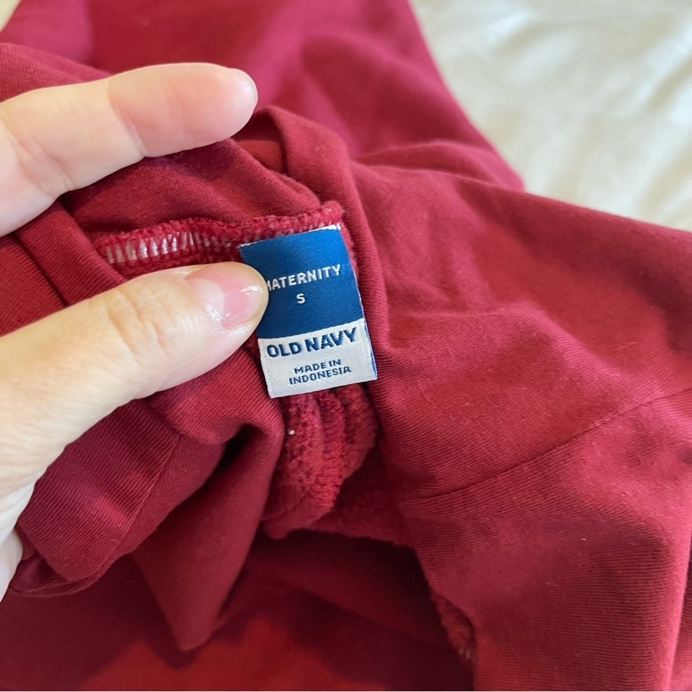 Old Navy Maternity Red and Tan Sweatpants Size S - Picture 10 of 11